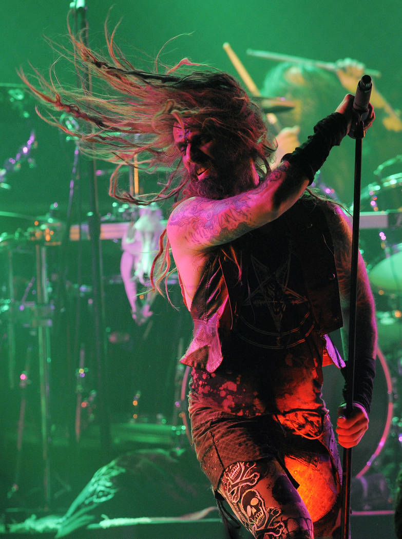 Rob Zombie performs during the second annual Revolver Golden Gods Awards in Los Angeles, Thursd ...