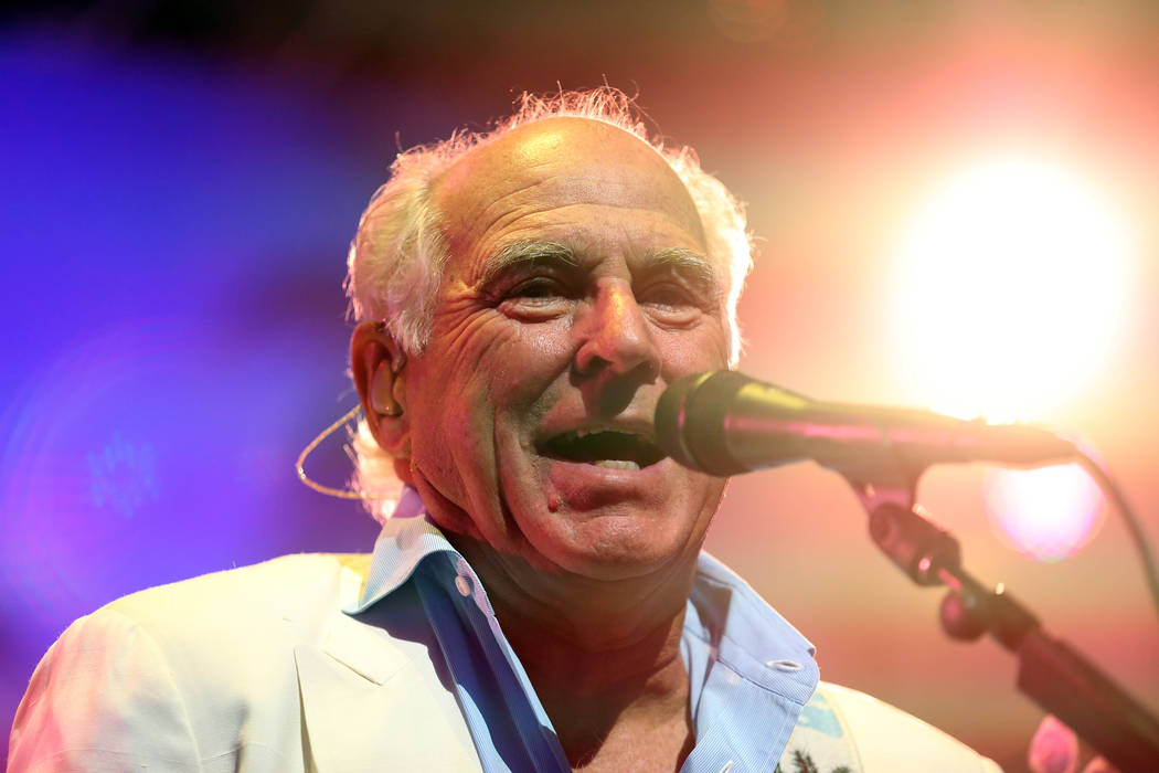 Jimmy Buffett performs at the after party for the premiere of "Jurassic World" in Los ...